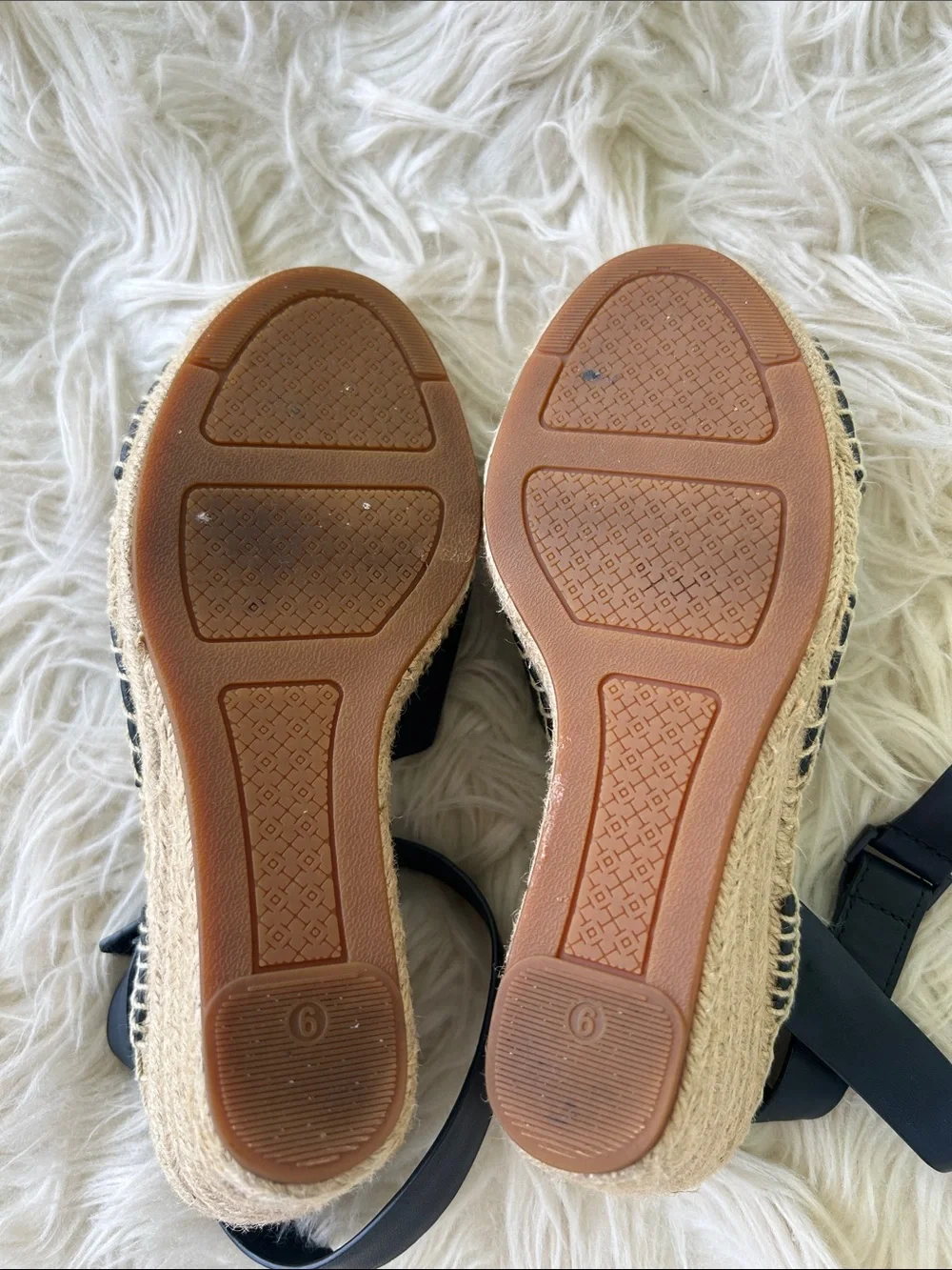 Tory Burch Bima Leather wedge Espadrille Sandal